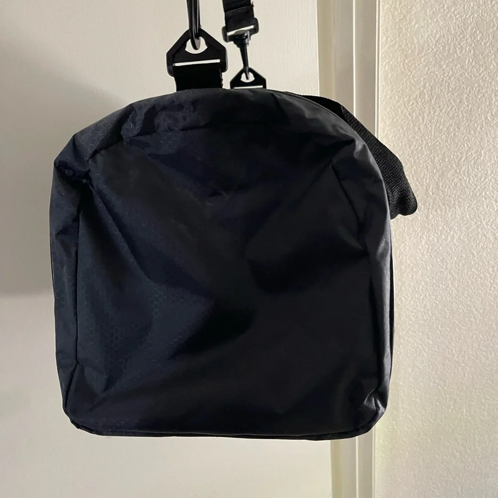 Black and Gray Small Pet Carrier with Structured Design